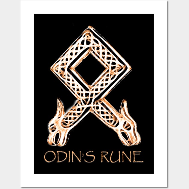 Odin's Rune Wall Art by Jonthebon